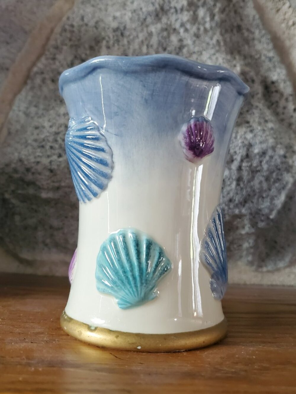 Vintage Seashell Cup by Springmaid